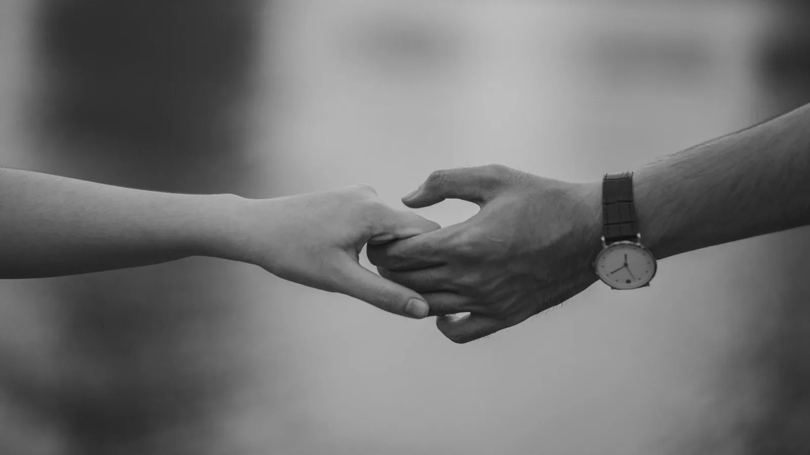 Hands held open in support