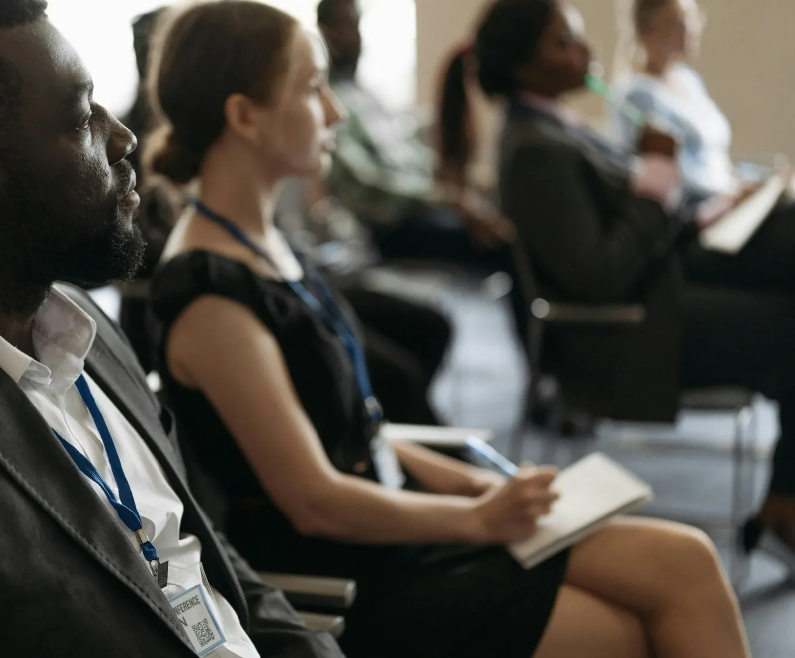A team taking part in a workplace performance workshop