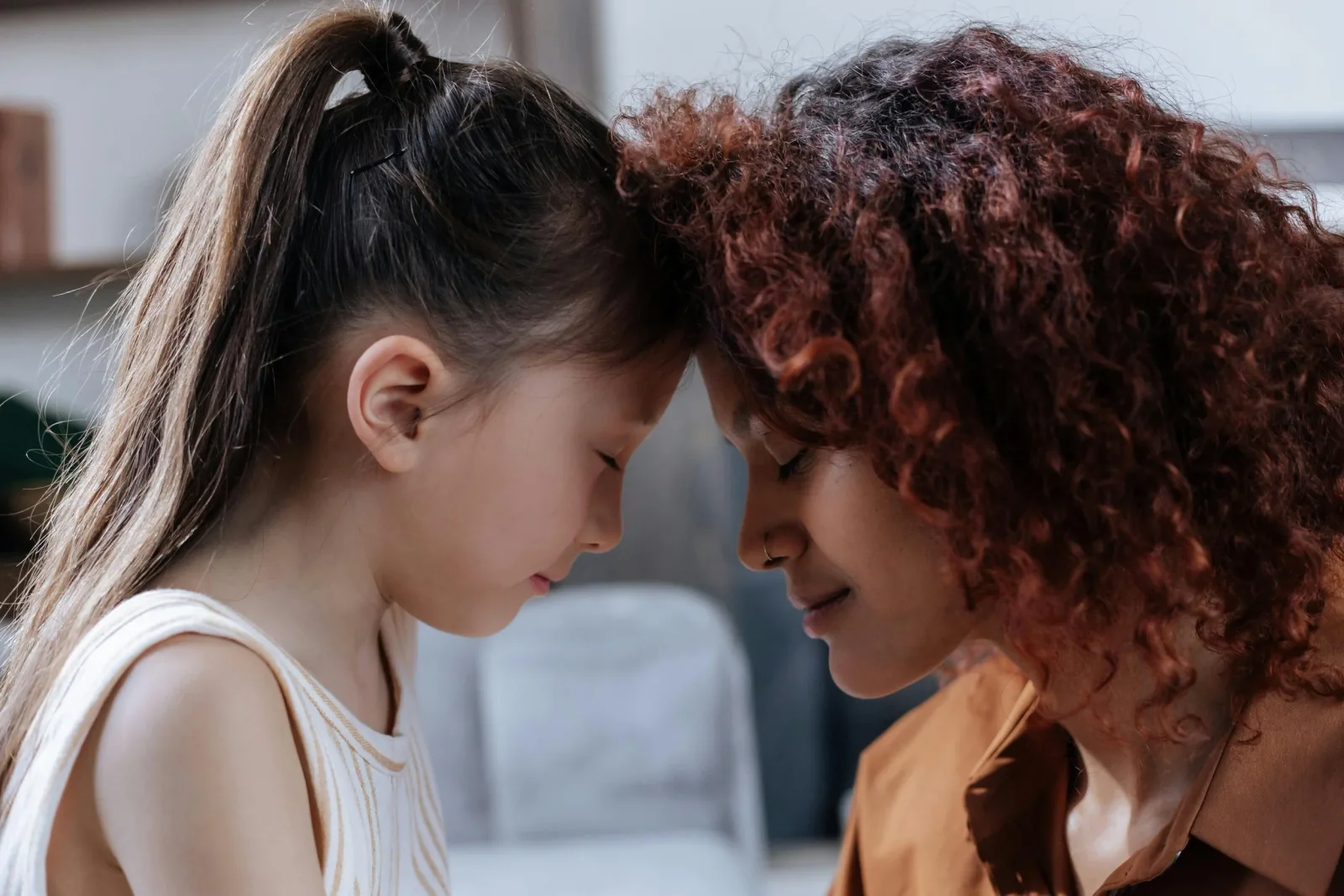 A parent and child together