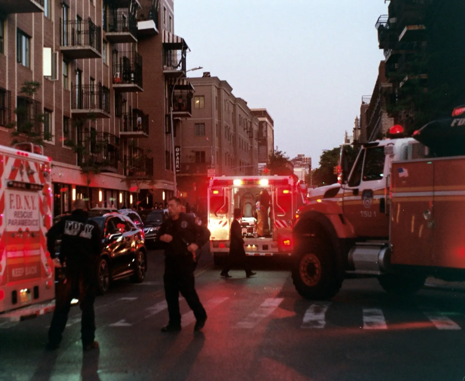 A first responder on duty
